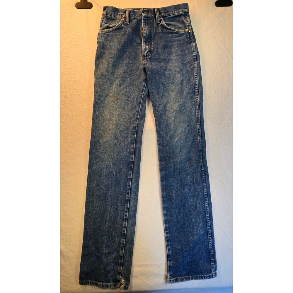 Wrangler 936PWD Cowboy Cut Slim Fit Jeans Blue Denim Mens 29x36 Workwear